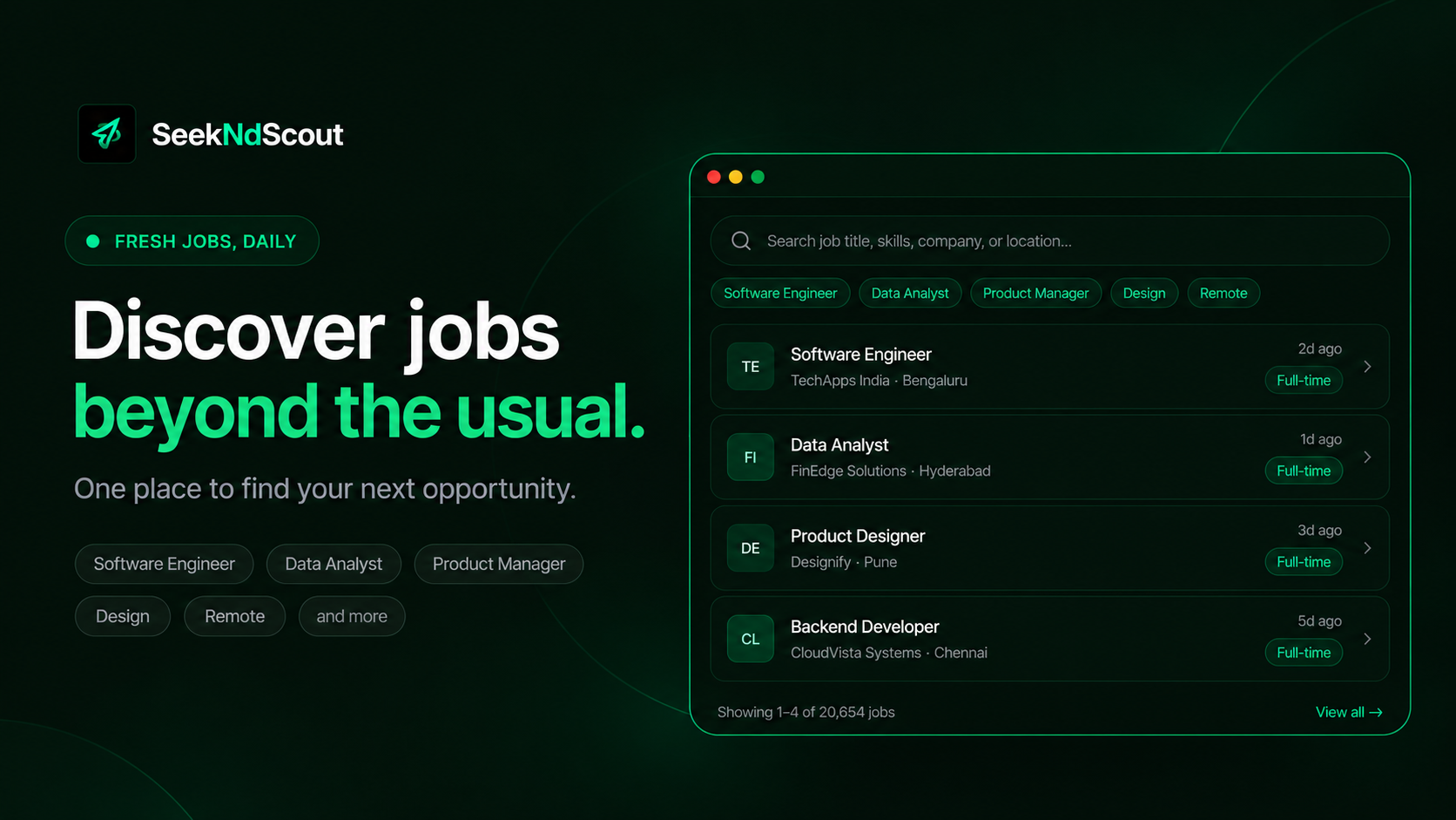 SeekNdScout preview